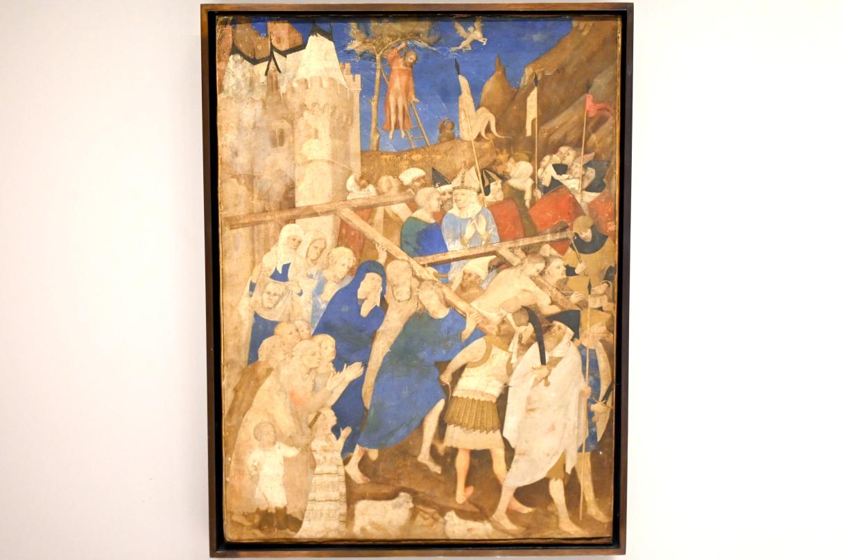 Jacquemart de Hesdin (1408), Kreuztragung Christi, Paris, Musée du Louvre, Saal 835, vor 1409
