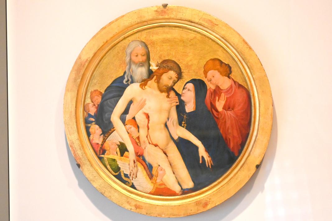 Johan Maelwael (1400), Die große runde Pietà, Paris, Musée du Louvre, Saal 834, um 1400