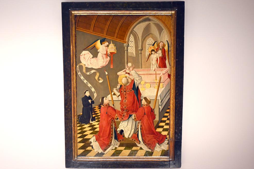 Pierre Spicre (Undatiert), Gregorsmesse, Dijon, Chartreuse de Champmol, jetzt Paris, Musée du Louvre, Saal 834, Undatiert, Bild 1/2