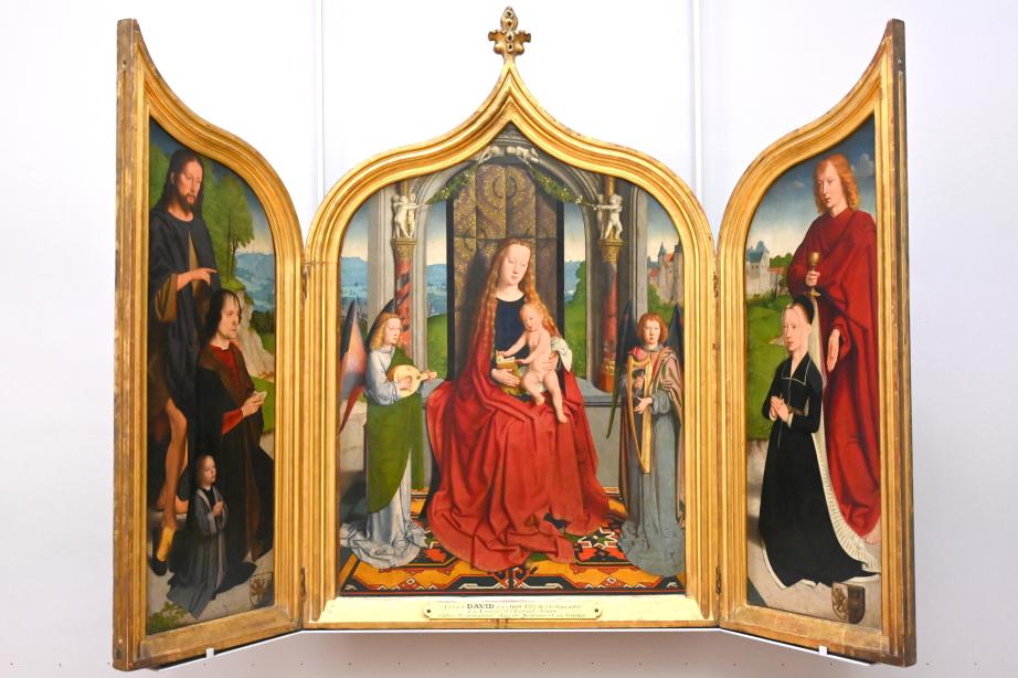 Gerard David (1475–1519), Triptychon der Familie Sedano, Paris, Musée du Louvre, Saal 818, um 1495