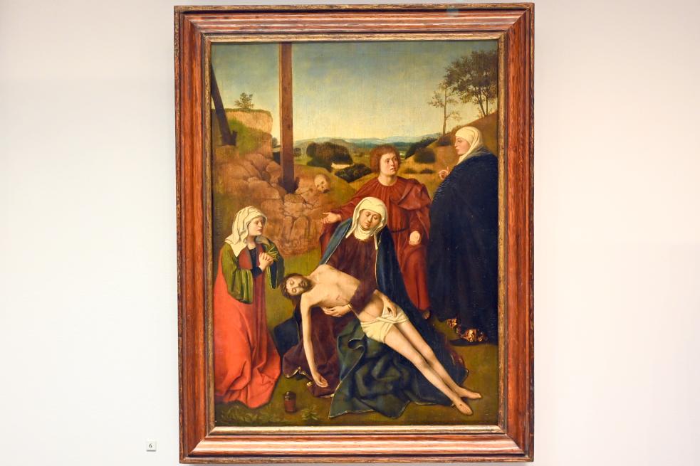 Petrus Christus (Nachahmer) (1447–1487), Beweinung Christi, Paris, Musée du Louvre, Saal 818, 1445–1450
