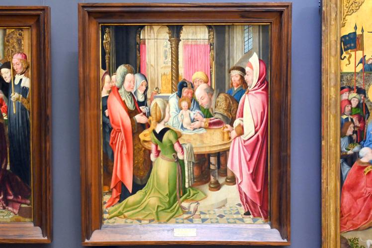 Meister von Sankt Severin (1488–1513), Beschneidung Christi, Paris, Musée du Louvre, Saal 819, um 1490, Bild 1/2