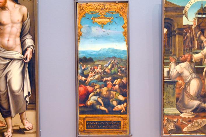 Jean Cousin der Ältere (1527), Der dreizehnte Vorbote des Weltuntergangs: Alle Menschen werden sterben, Paris, Musée du Louvre, Saal 823, um 1525–1530