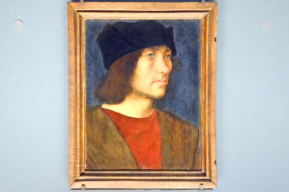 Jean Perréal (1495), Porträt eines Mannes (Pierre Marin de La Chesnaye?), Paris, Musée du Louvre, Saal 820, um 1490–1500