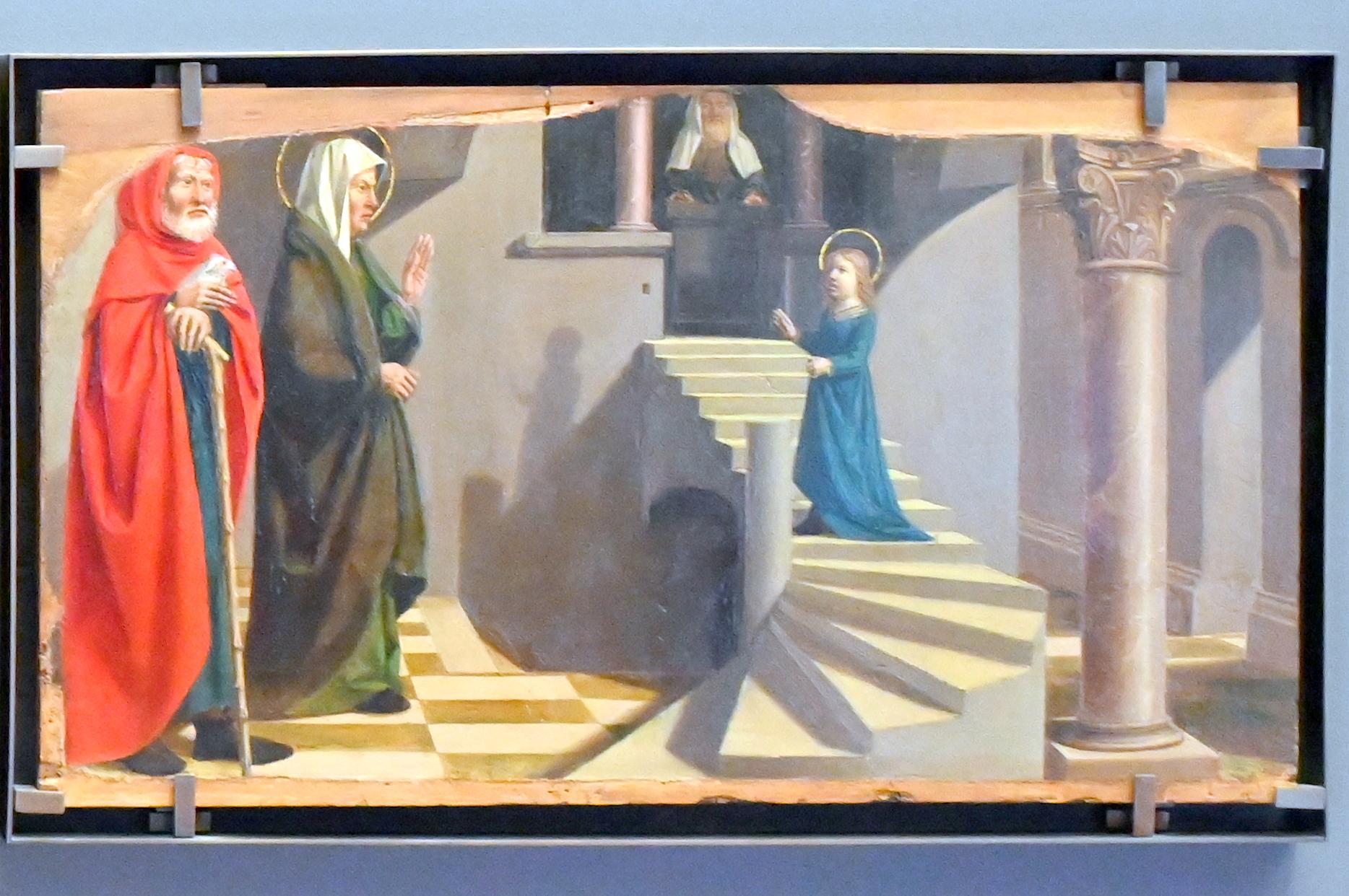 Nicolas Dipre (1500), Darstellung der Jungfrau Maria im Tempel, Paris, Musée du Louvre, Saal 832, um 1500