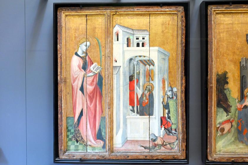 Jacques Iverny (1410), Thouzon-Altarbild, Villeneuve-lès-Avignon, Abtei Saint-André, jetzt Paris, Musée du Louvre, Saal 833, um 1410, Bild 2/4