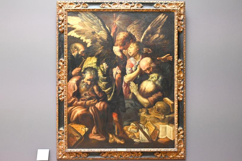 Claude Vignon (1617–1624), Tod des heiligen Antonius Abbas, Paris, Musée du Louvre, Saal 829, um 1620