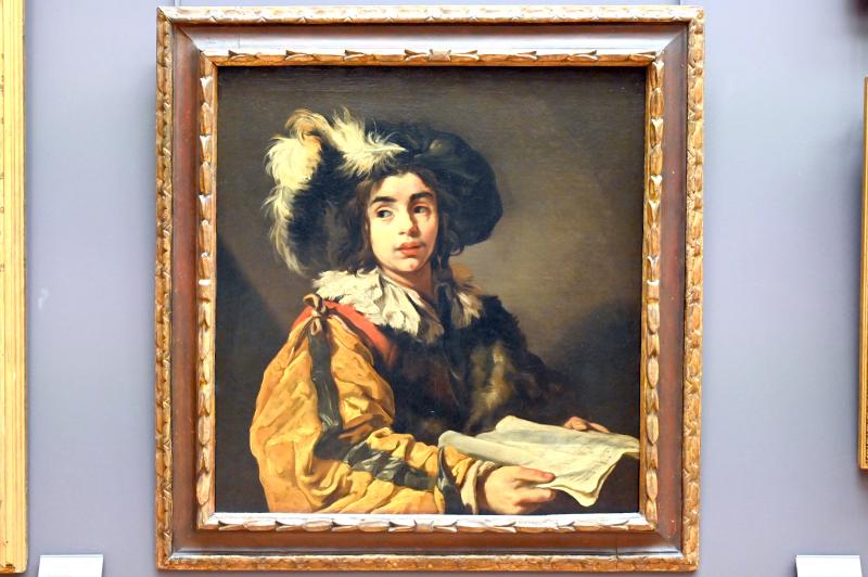 Claude Vignon (1617–1624), Der junge Sänger, Paris, Musée du Louvre, Saal 829, um 1622–1623