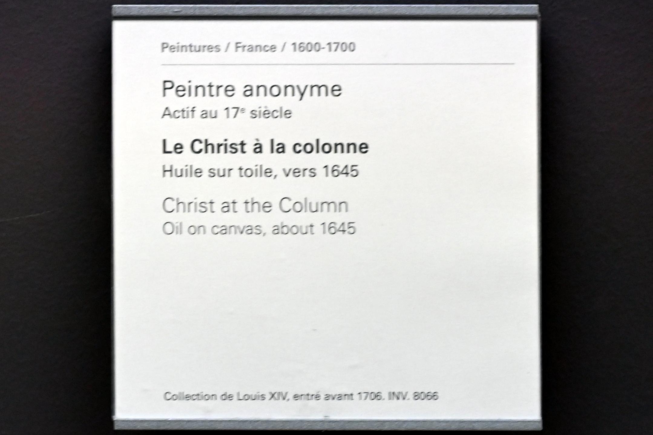 Christus an der Geißelsäule, Paris, Musée du Louvre, Saal 828, um 1645, Bild 2/2