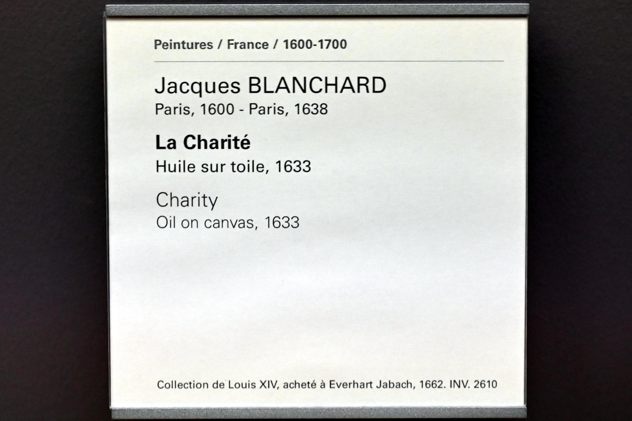 Jacques Blanchard (1630–1633), Caritas, Paris, Musée du Louvre, Saal 828, 1633, Bild 2/2