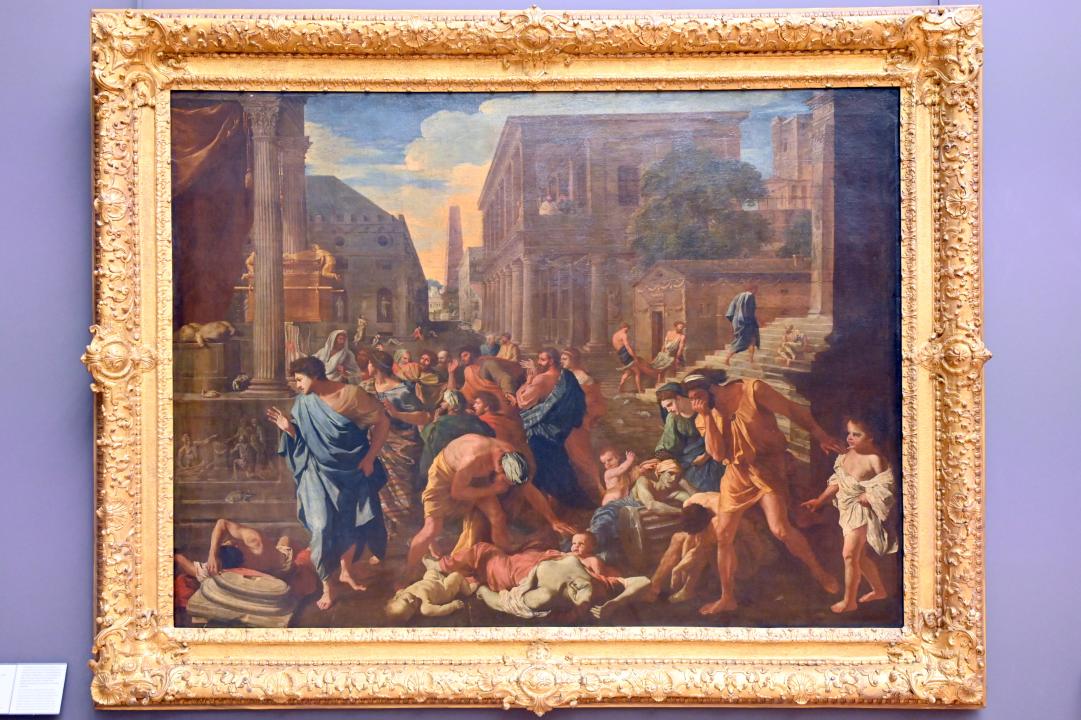 Nicolas Poussin (1624–1663), Die Pest von Aschdod, Paris, Musée du Louvre, Saal 826, 1630–1631