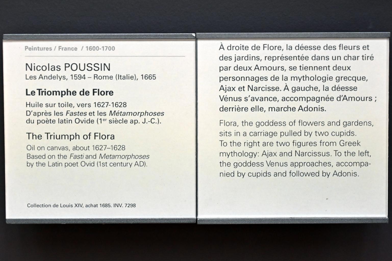 Nicolas Poussin (1624–1663), Triumph der Flora, Paris, Musée du Louvre, Saal 826, um 1627–1628, Bild 2/2