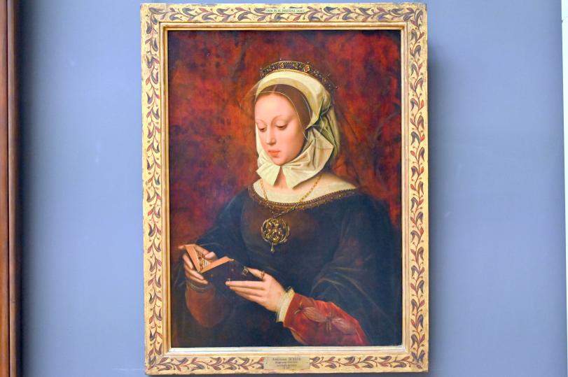 Ambrosius Benson (1525–1531), Junge Frau beim Lesen, Paris, Musée du Louvre, Saal 814, um 1520–1530