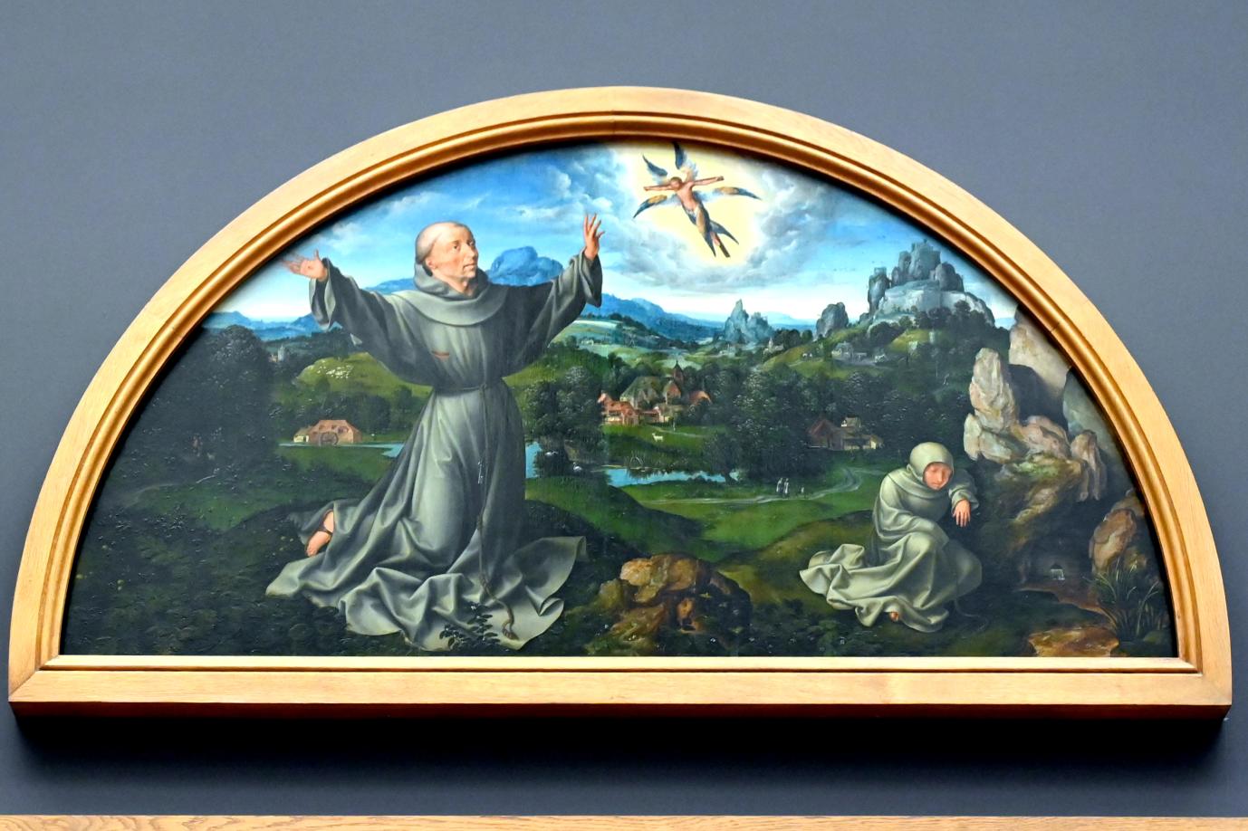 Joos van Cleve (Joos van der Beke) (1507–1538), Retabel der Beweinung Christi, Genua, Kirche Santa Maria della Pace, jetzt Paris, Musée du Louvre, Saal 814, um 1525, Bild 3/5