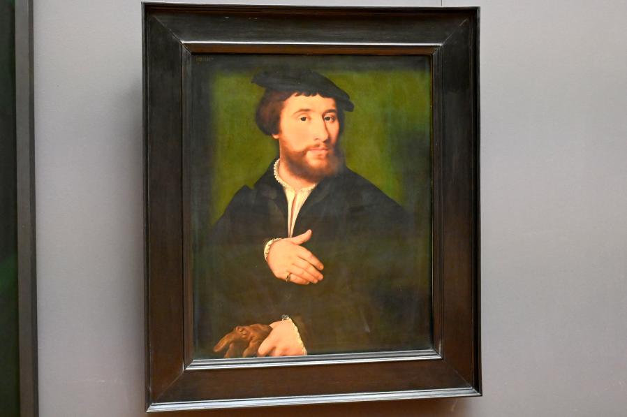 Joos van Cleve (Joos van der Beke) (1507–1538), Porträt eines Mannes, Paris, Musée du Louvre, Saal 814, um 1535