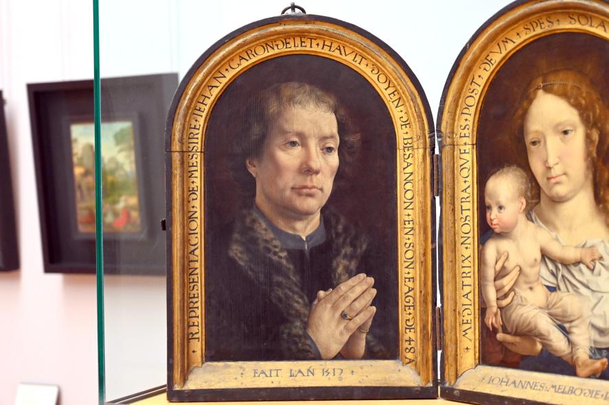 Jan Gossaert (Mabuse) (1505–1531), Diptychon des Jean Carondelet, Paris, Musée du Louvre, Saal 815, 1517, Bild 2/4