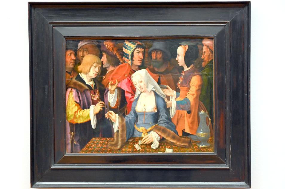 Lucas van Leyden (1509–1522), Die Kartenlegerin, Paris, Musée du Louvre, Saal 815, um 1508–1510, Bild 1/2