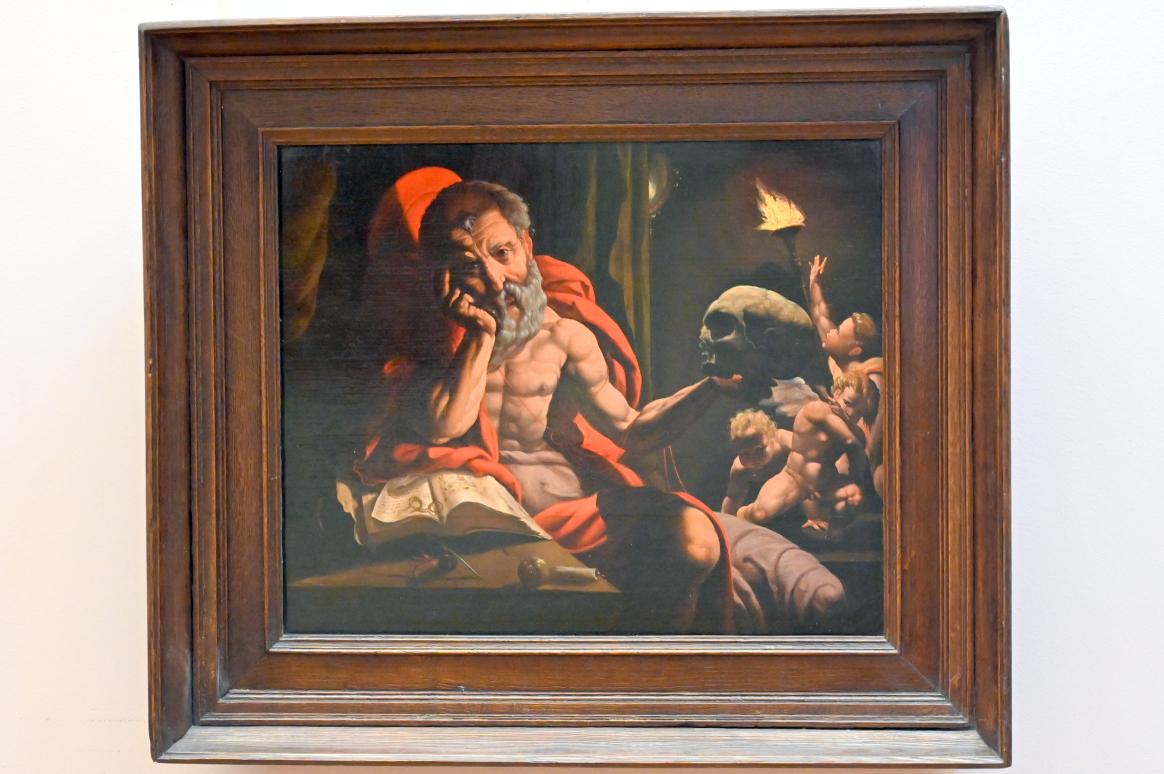 Jan Cornelisz Vermeyen (1527–1540), Der heilige Hieronymus in Meditation, Paris, Musée du Louvre, Saal 815, um 1525–1530