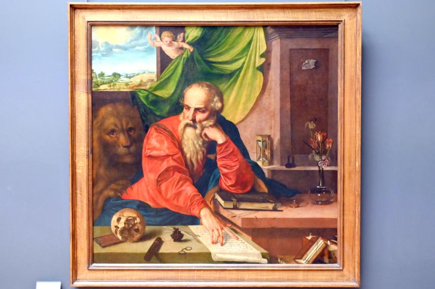 Georg Pencz (1528–1548), Der heilige Hieronymus in Meditation, Paris, Musée du Louvre, Saal 809, um 1548
