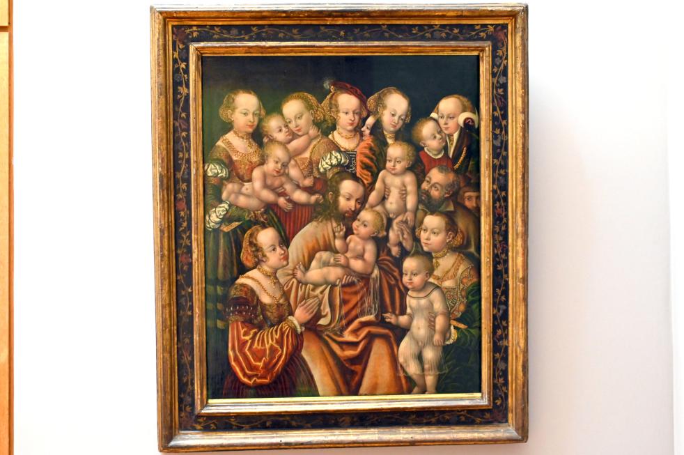 Meister H. B. mit dem Greifenkopf (1540), Christus segnet die Kinder, Paris, Musée du Louvre, Saal 810, um 1540