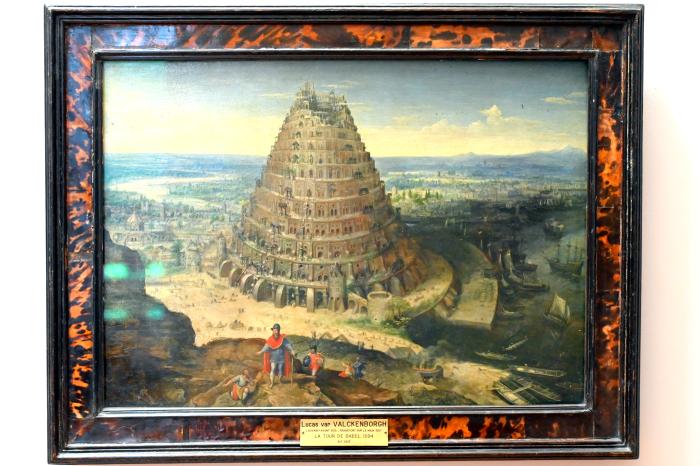 Lucas van Valckenborch (1556–1595), Turm zu Babel, Paris, Musée du Louvre, Saal 808, 1594