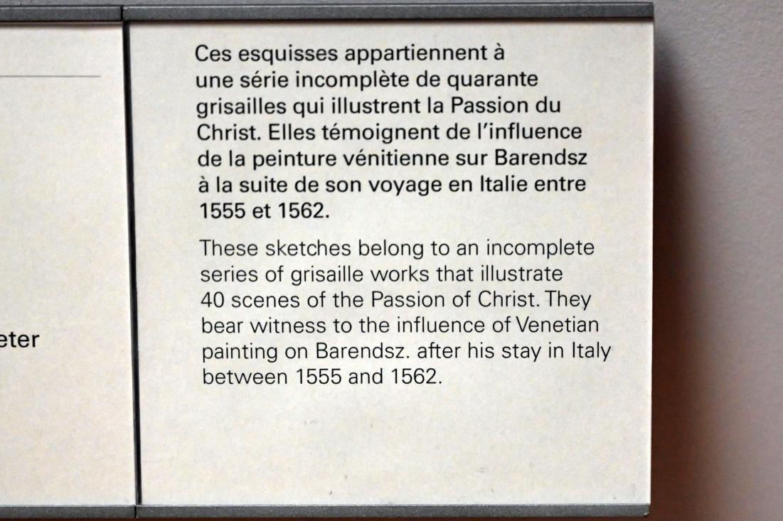 Dirck Barendsz (1585), Die Pilger in Emmaus, Paris, Musée du Louvre, Saal 808, um 1580–1590, Bild 4/4