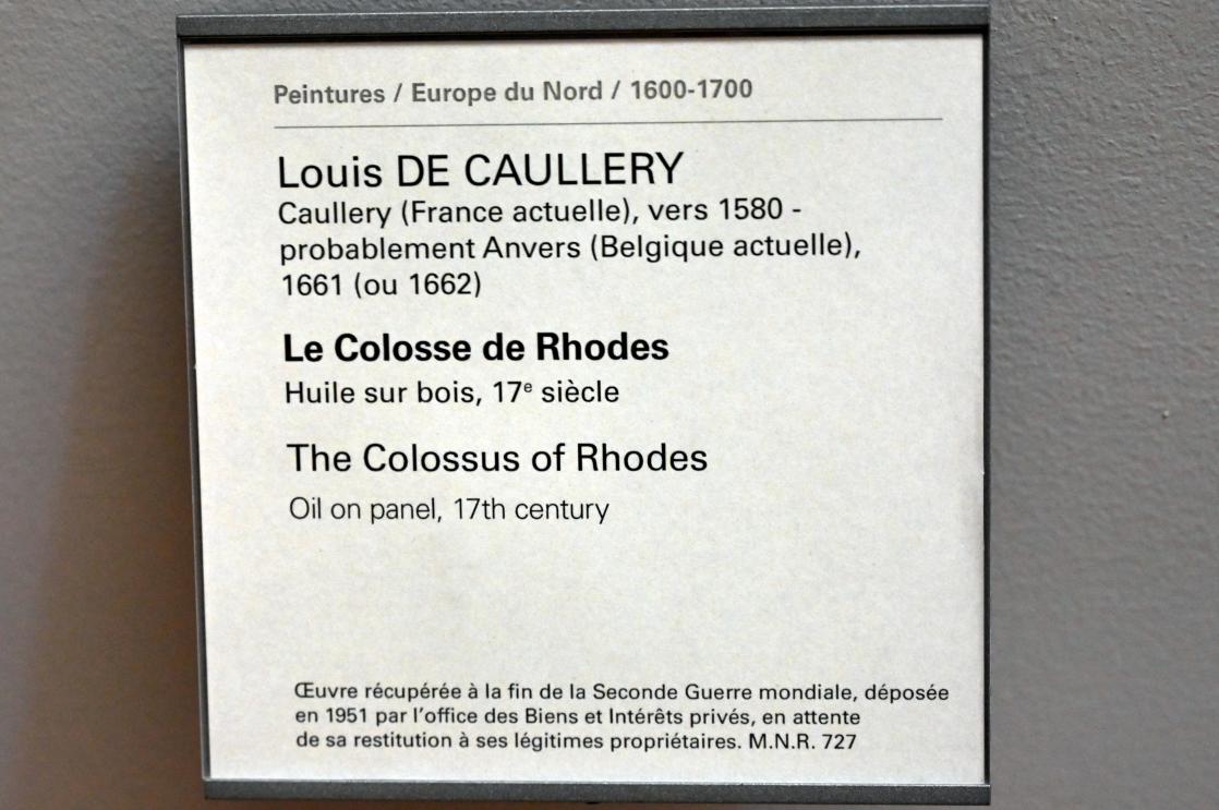 Louis de Caullery (1610–1621), Der Koloss von Rhodos, Paris, Musée du Louvre, Saal 808, 17. Jhd., Bild 2/2