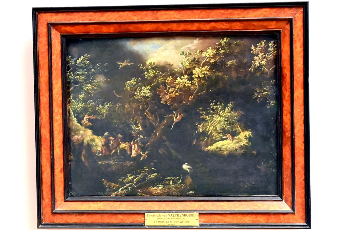 Frederik van Valckenborch (1597–1621), Die Versuchung des Heiligen Antonius, Paris, Musée du Louvre, Saal 807, 1618–1621