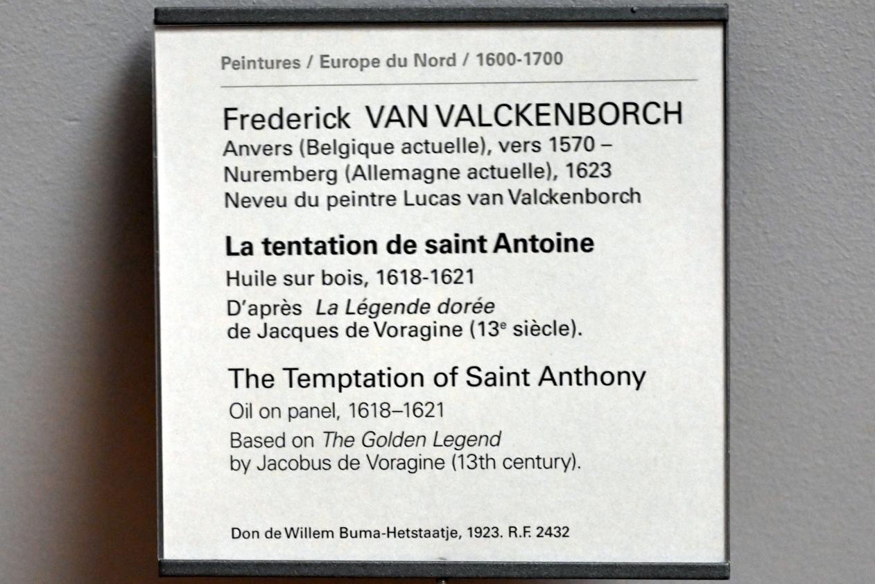 Frederik van Valckenborch (1597–1621), Die Versuchung des Heiligen Antonius, Paris, Musée du Louvre, Saal 807, 1618–1621, Bild 2/2
