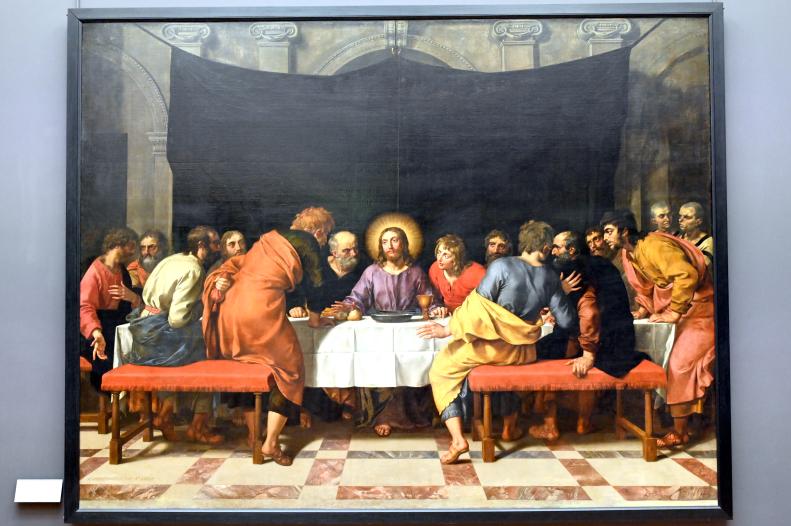 Frans Pourbus der Jüngere (1591–1618), Das Abendmahl (Das letzte Abendmahl Jesu Christi mit seinen Jüngern), Paris, Musée du Louvre, Saal 803, 1618