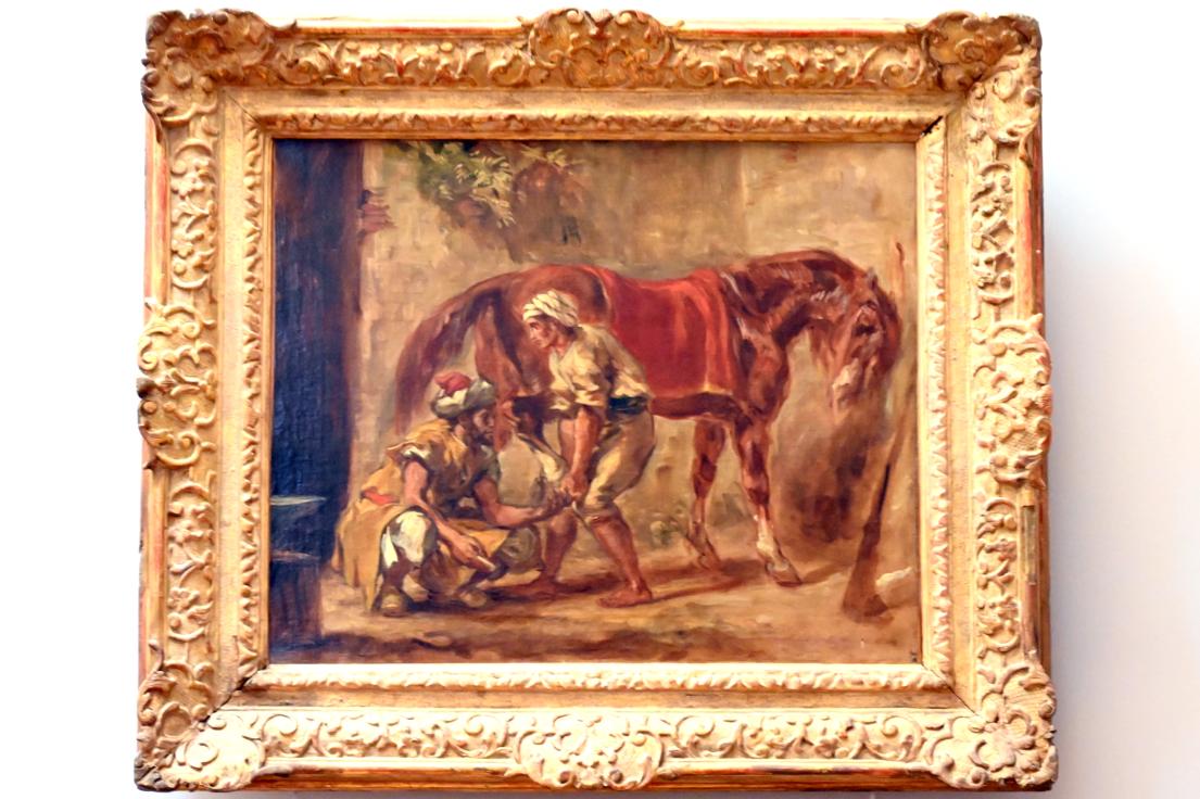 Eugène Delacroix (1820–1862), Der Hufschmied, Paris, Musée du Louvre, Saal 804, Undatiert