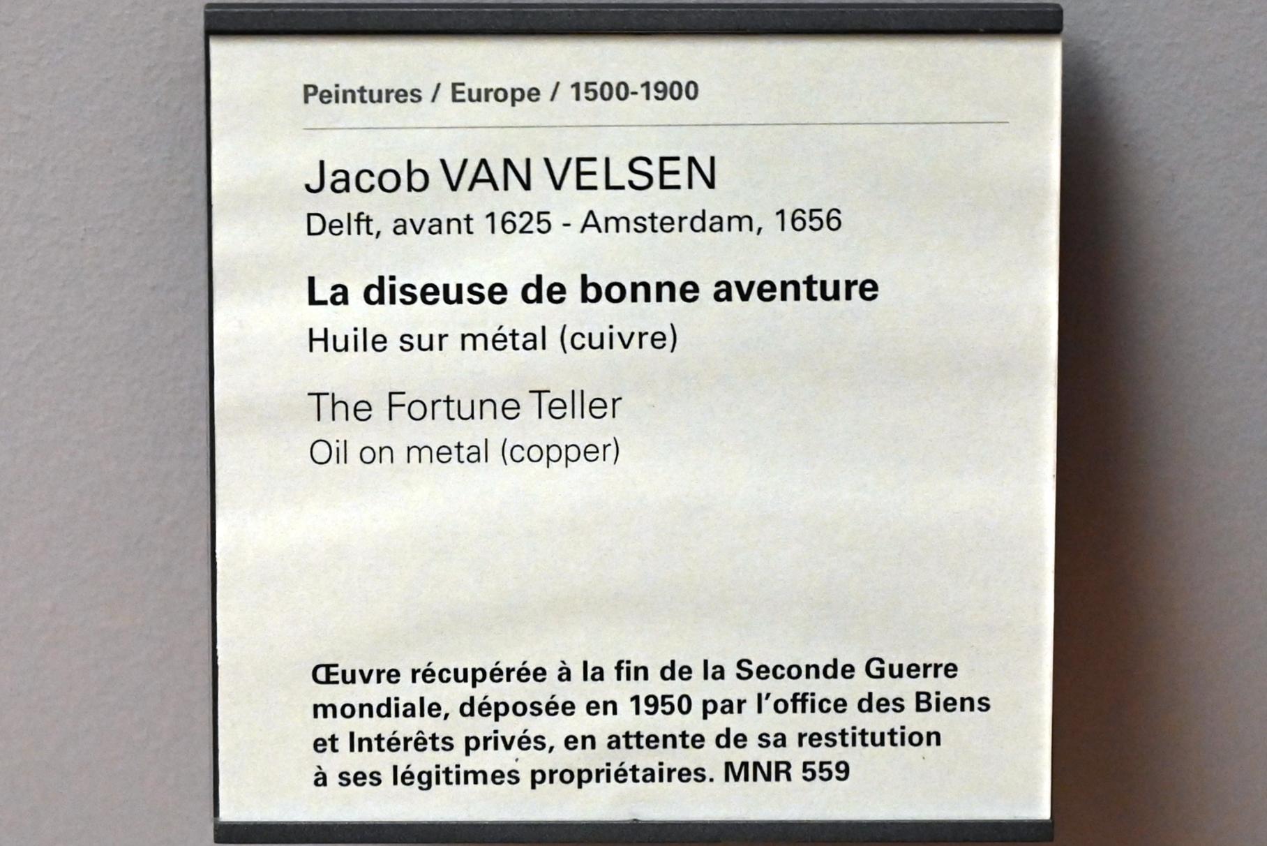 Jacob Jansz. van Velsen (Undatiert), Die Wahrsagerin, Paris, Musée du Louvre, Saal 804, Undatiert, Bild 2/2