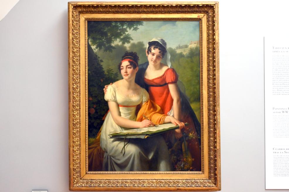 Jacques-Augustin-Catherine Pajou (1788–1801), Porträt der Duval-Schwestern, Paris, Musée du Louvre, Saal 804, Undatiert, Bild 1/2