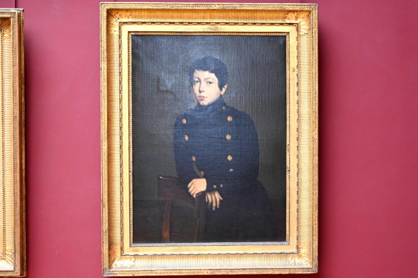 Théodore Chassériau (1835–1856), Porträt des Ernest Chassériau (1823-1870), Schüler der Marineschule von Brest, Bruder des Künstlers, Paris, Musée du Louvre, Saal 943, vor 1836