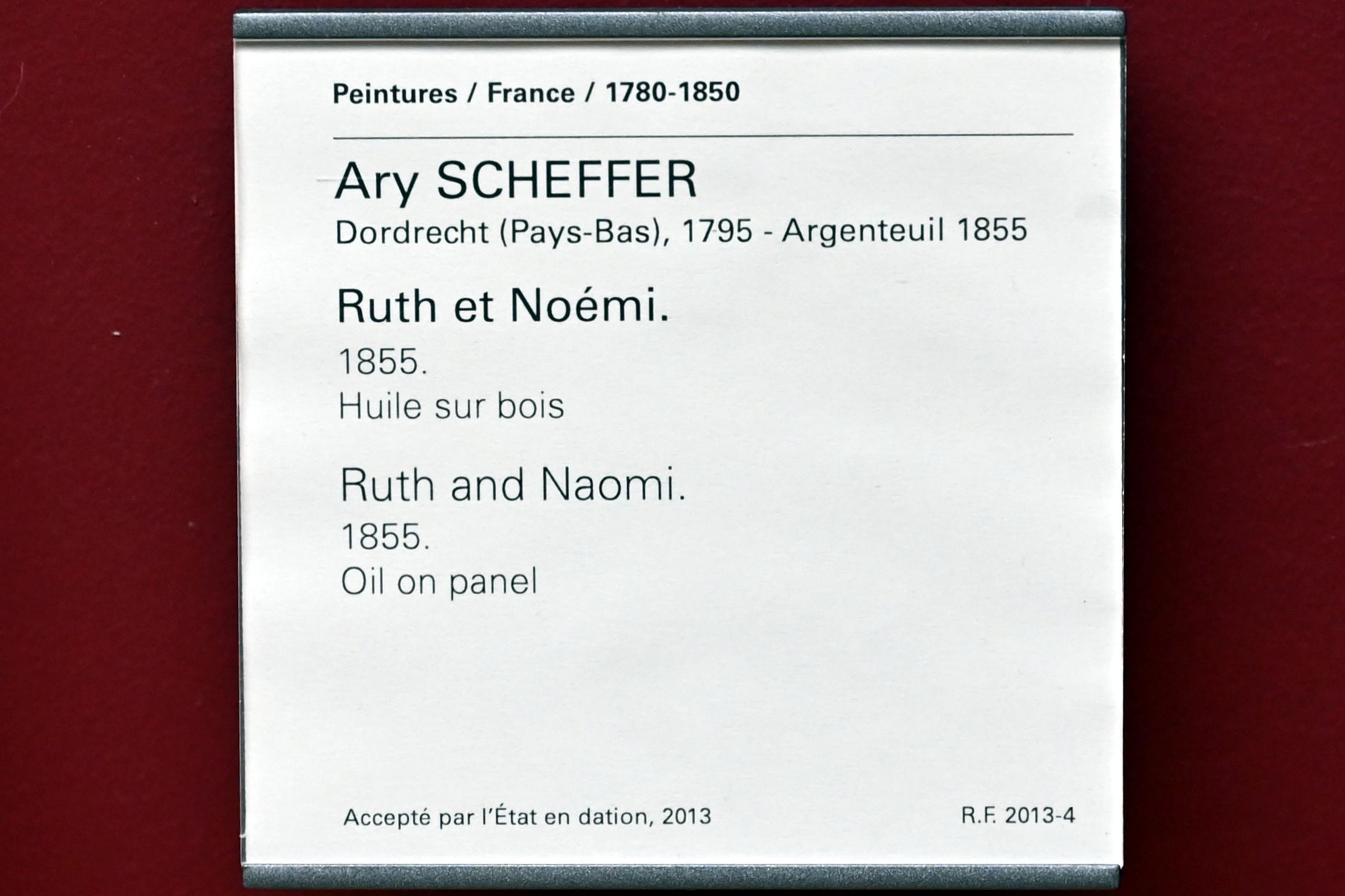 Ary Scheffer (1824–1855), Rut und Noomi, Paris, Musée du Louvre, Saal 943, 1855, Bild 2/2