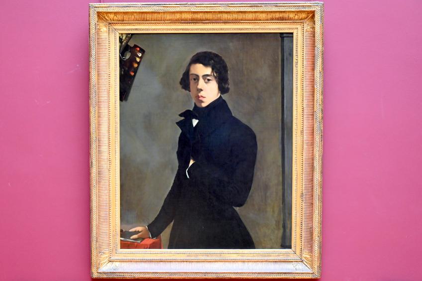 Théodore Chassériau (1835–1856), Selbstporträt, Paris, Musée du Louvre, Saal 943, 1835, Bild 1/2