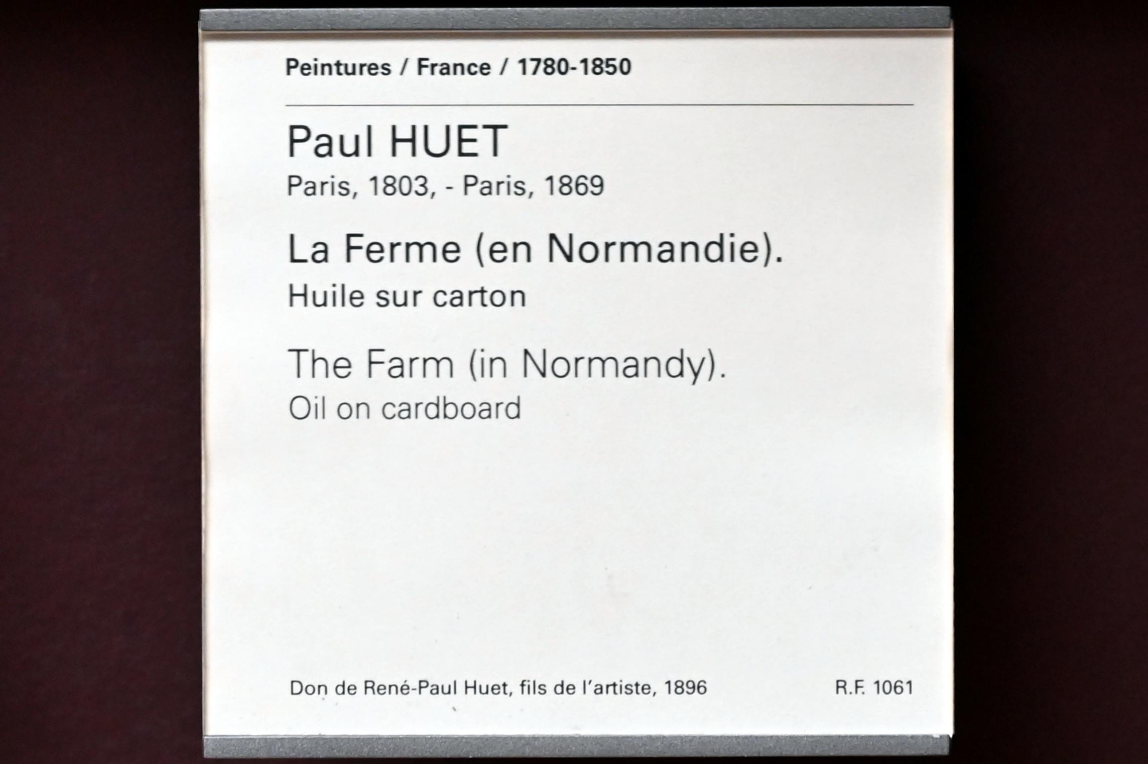 Paul Huet (1830–1855), Bauernhof in der Normandie, Paris, Musée du Louvre, Saal 944, Undatiert, Bild 2/2