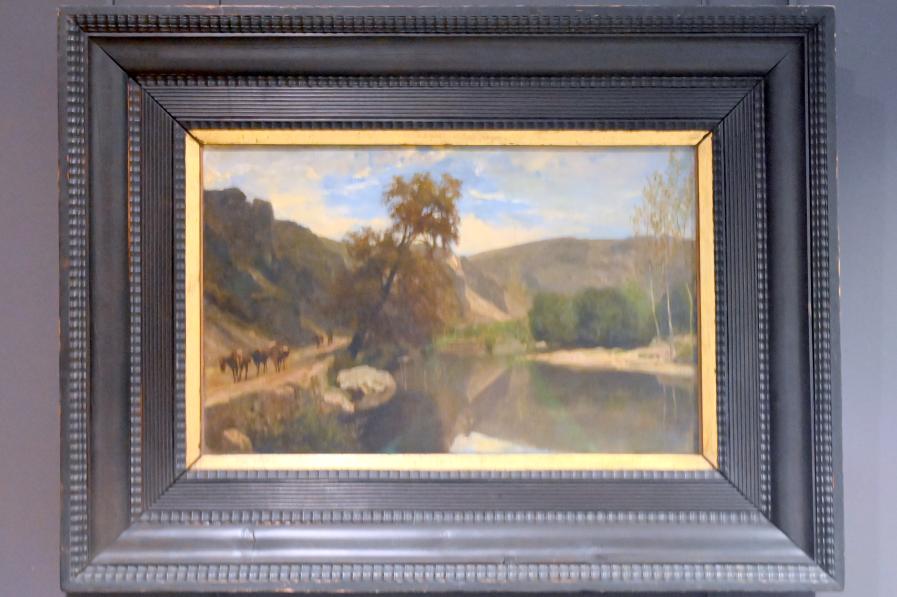 Charles-François Daubigny (1847–1876), Die Ufer des Flusses Cousin bei Avallon in Burgund, Paris, Musée du Louvre, Saal 945, 1847