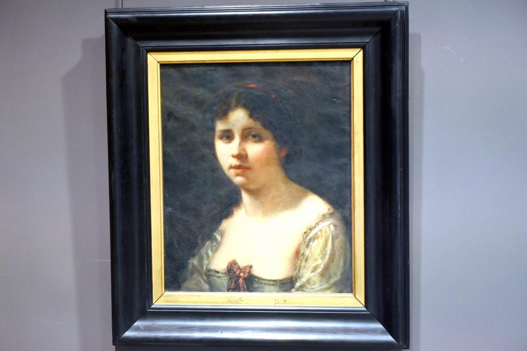 Louis Gustave Ricard (1851), Porträt einer jungen Frau (Die schöne Brünette), Paris, Musée du Louvre, Saal 945, 1851, Bild 1/2