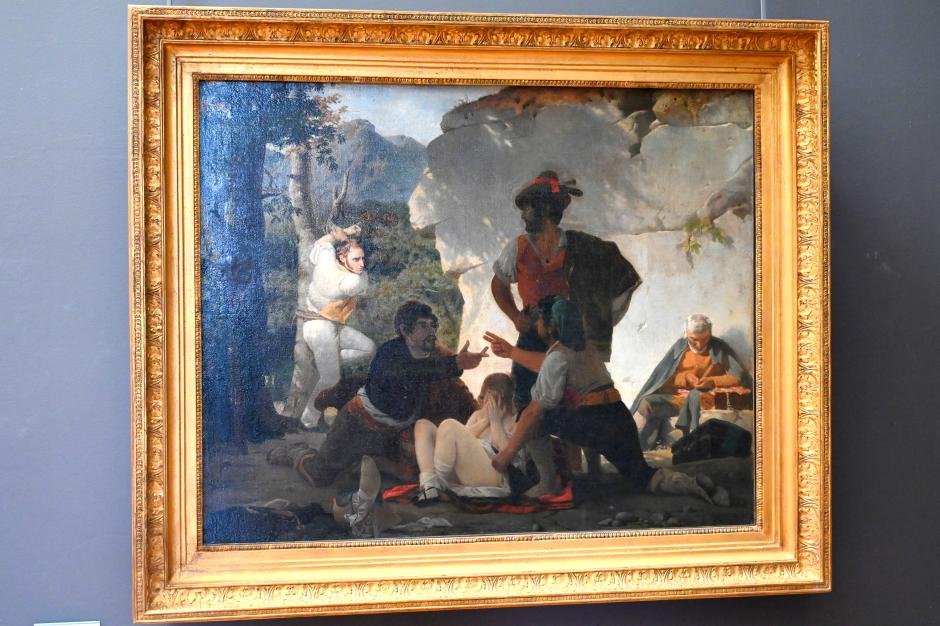 Charles Gleyre (1831–1842), Die römischen Räuber, Paris, Musée du Louvre, Saal 946, 1831