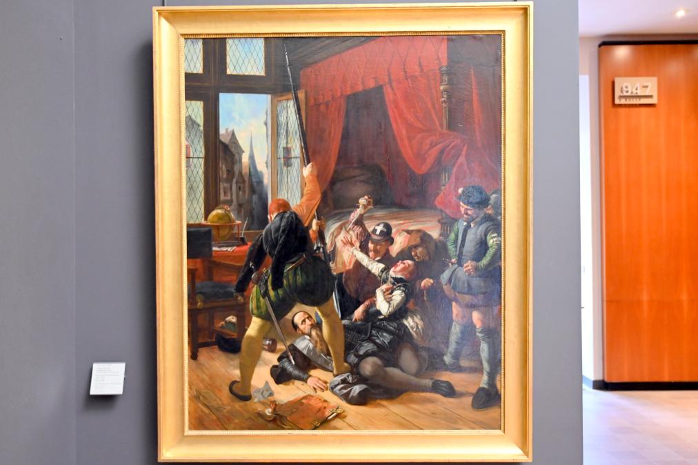 Joseph Nicolas Robert-Fleury (1832), Das Massaker der Bartholomäusnacht August 1572, Paris, Musée du Louvre, Saal 946, vor 1833, Bild 1/2