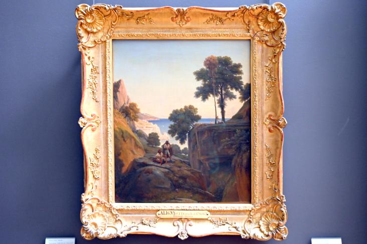 Claude-Félix-Théodore Aligny (Caruelle d’Aligny) (1825–1850), Amalfiküste im Golf von Salerno, Paris, Musée du Louvre, Saal 946, 1835