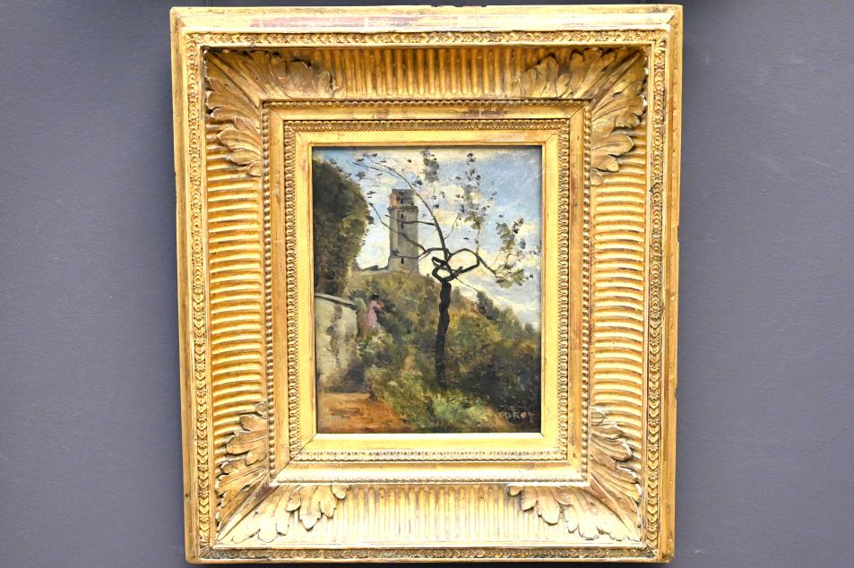 Jean-Baptiste Camille Corot (1823–1874), Der Turm von Montlhéry bei Paris, Paris, Musée du Louvre, Saal 949, um 1860–1870