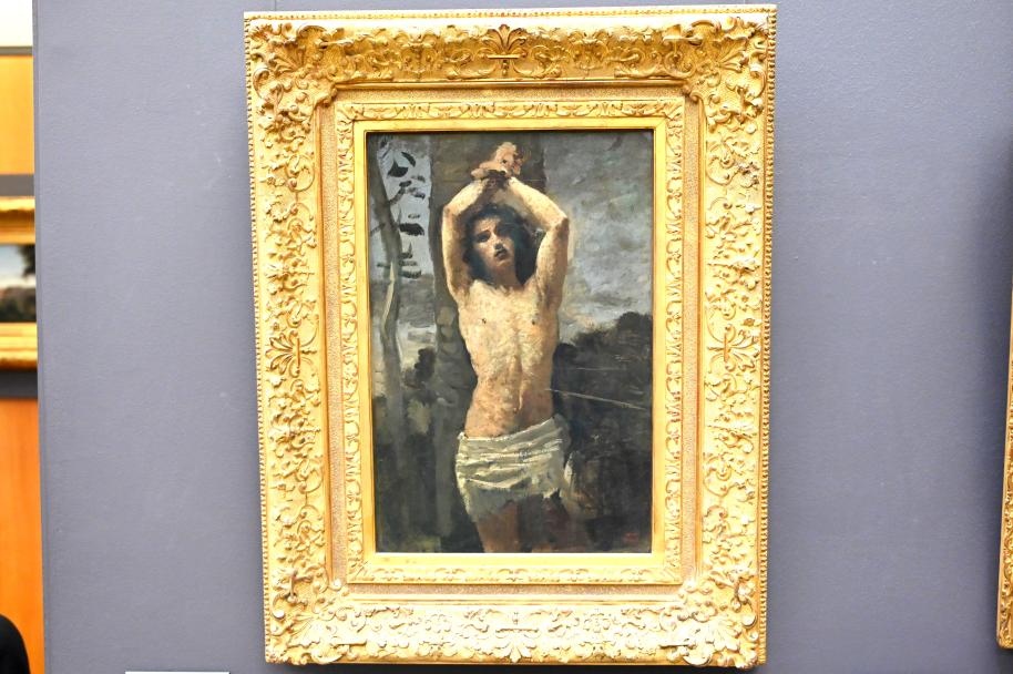 Jean-Baptiste Camille Corot (1823–1874), Heiliger Sebastian, Paris, Musée du Louvre, Saal 949, um 1850–1855