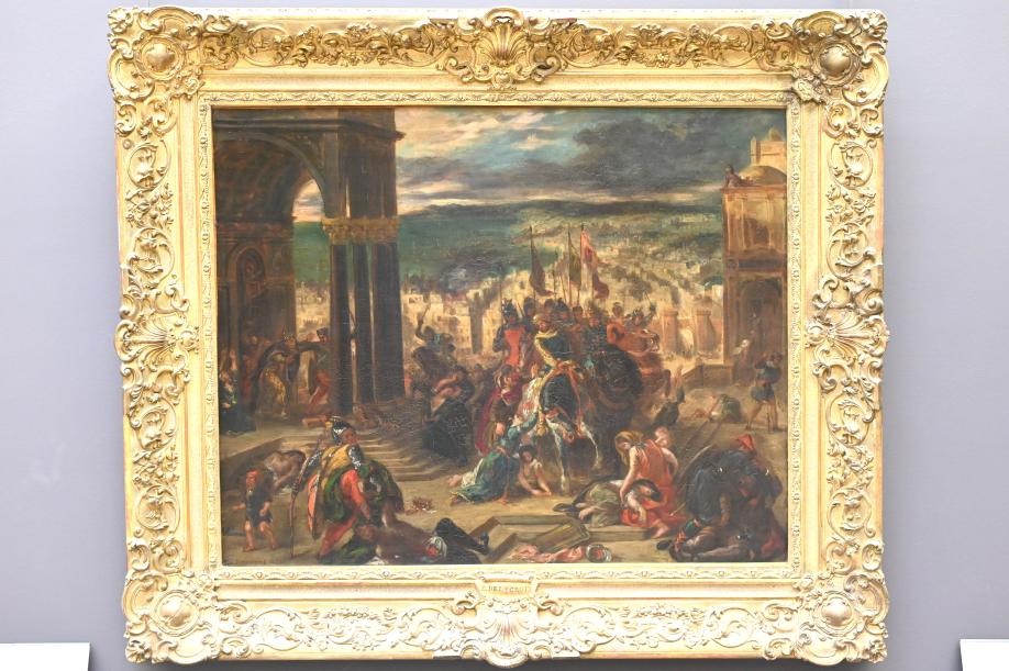 Eugène Delacroix (1820–1862), Eroberung Konstantinopels durch die Kreuzfahrer im Jahr 1204, Paris, Musée du Louvre, Saal 950, 1852