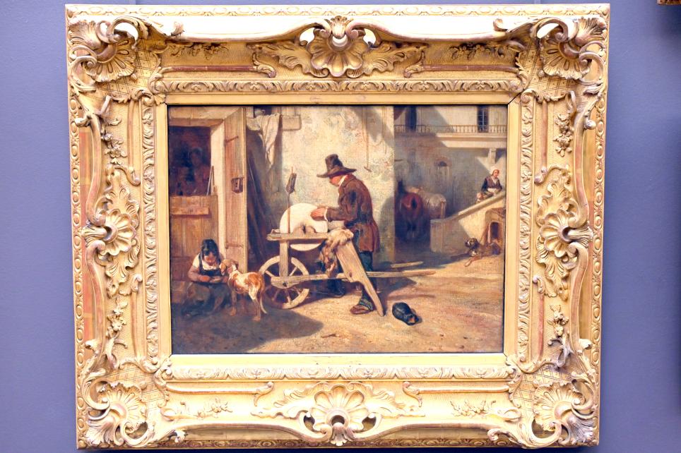 Alexandre-Gabriel Decamps (1830–1854), Der Messerschleifer, Paris, Musée du Louvre, Saal 951, Undatiert