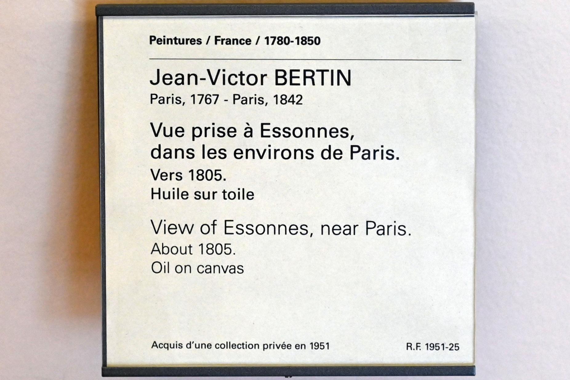 Jean-Victor Bertin (1800–1805), Blick auf Essonnes bei Paris, Paris, Musée du Louvre, Saal 948, um 1805, Bild 2/2