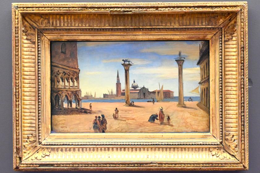 Jean-Baptiste Camille Corot (1823–1874), Die Piazzetta in Venedig, Paris, Musée du Louvre, Saal 948, 1828–1834