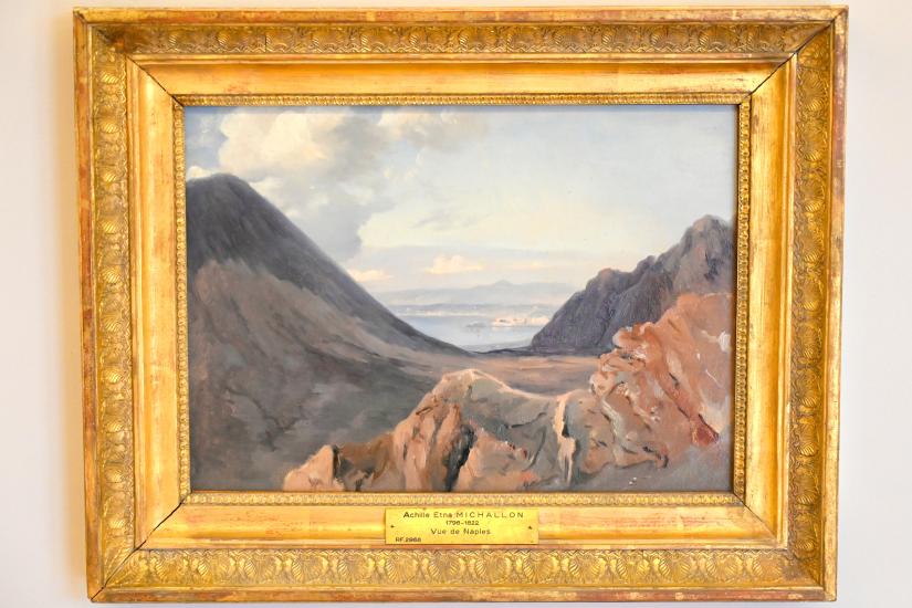 Achille Etna Michallon (1816–1822), Blick auf Neapel von den Höhen des Vesuvs, Paris, Musée du Louvre, Saal 948, 1819