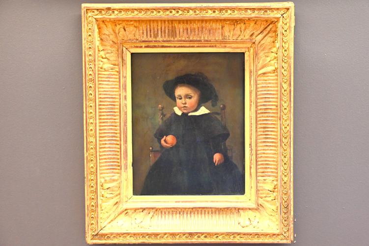Jean-Baptiste Camille Corot (1823–1874), Porträt des Adolphe Desbrochers (1841-1902), Sohn eines Freundes des Malers, Paris, Musée du Louvre, Saal 948, 1845